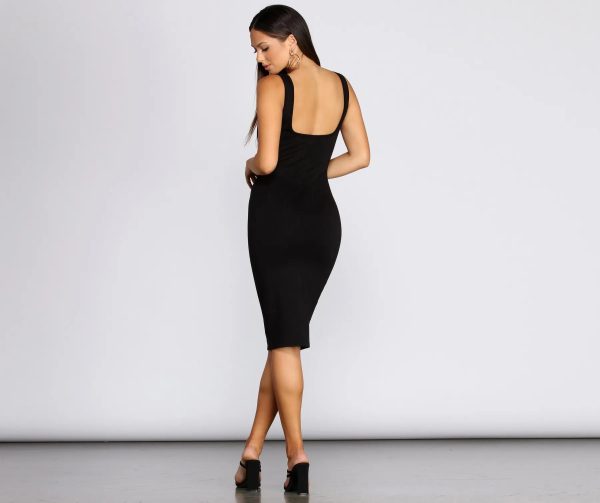 Classic Chic Midi Dress - Image 4