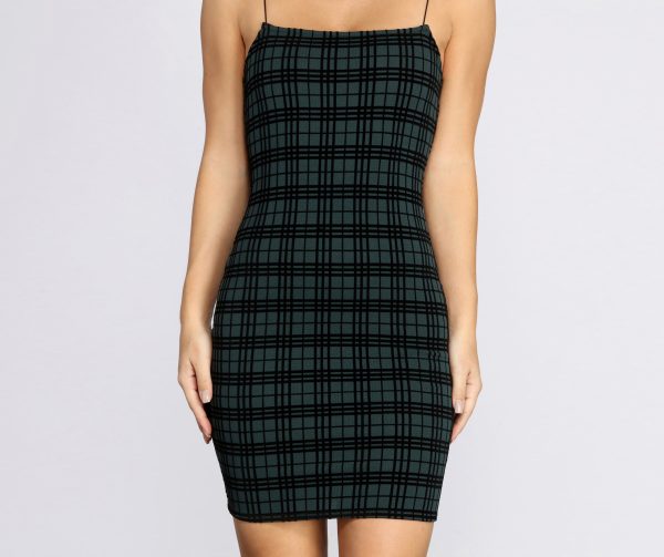 She's A Plaid Girl Mini Dress - Image 3