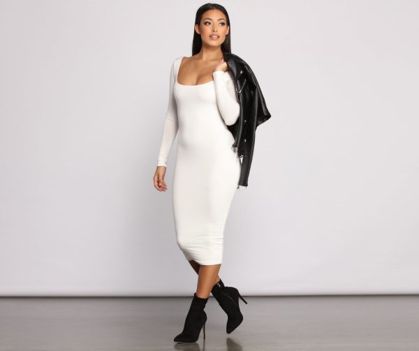 Lovin' Knit Basic Midi Dress - Image 9
