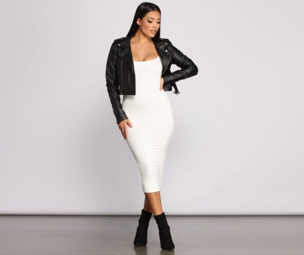Lovin' Knit Basic Midi Dress - Image 11