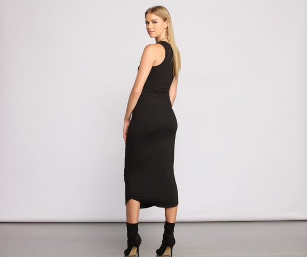 Basic Vibes Knit Midi Dress - Image 6