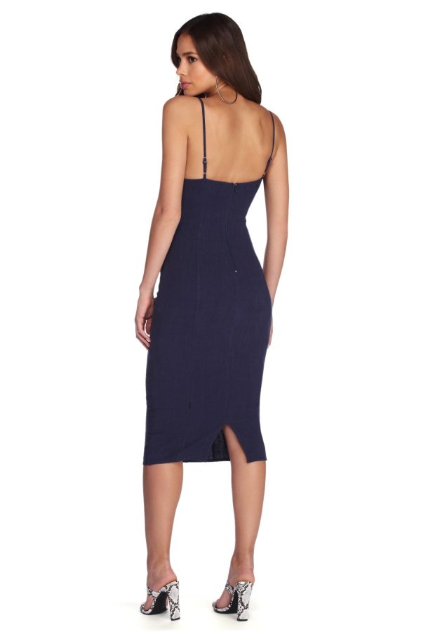 Linen Beauty Midi Dress - Image 2