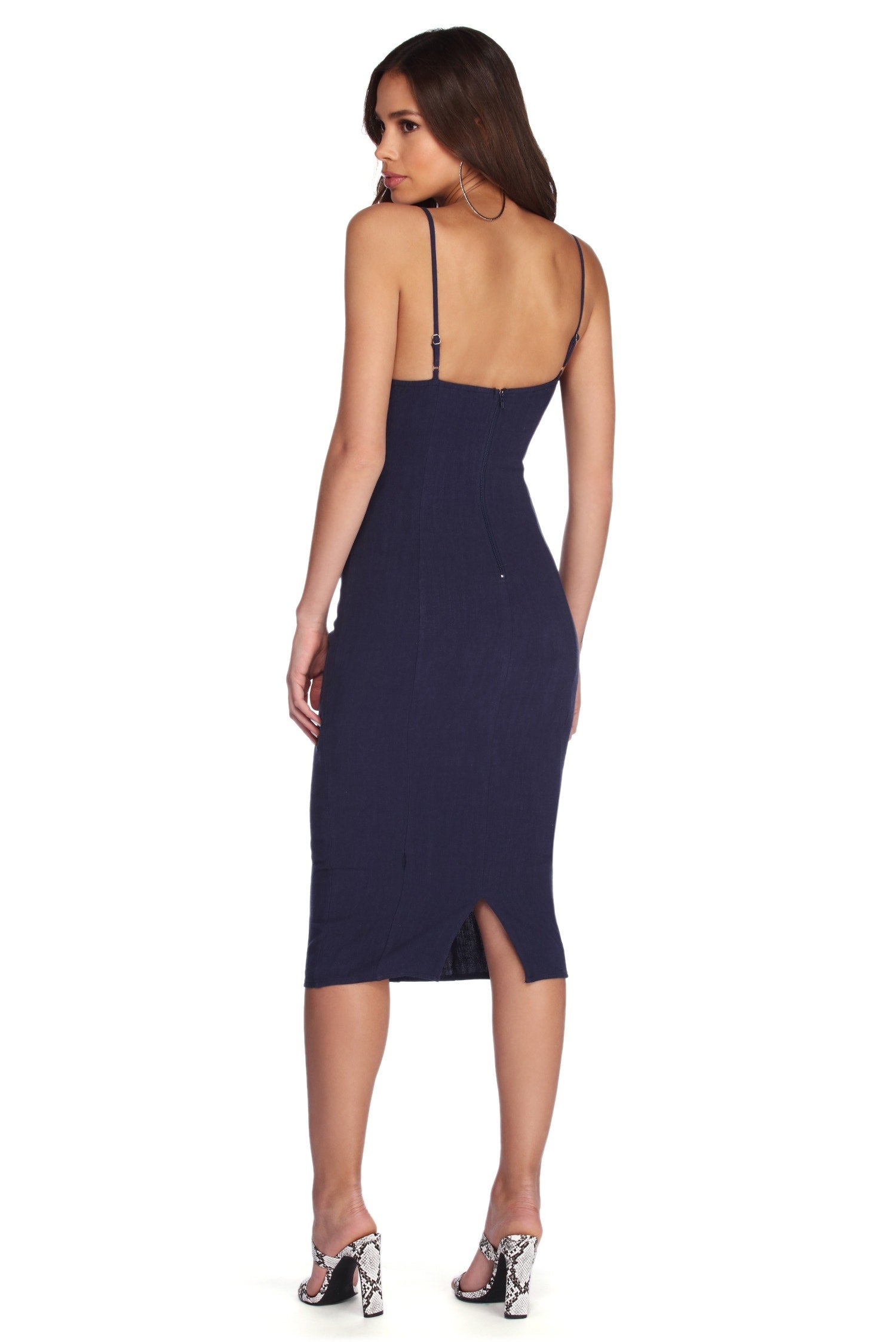 Linen Beauty Midi Dress - Image 2