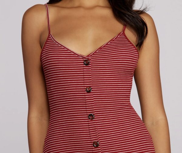 Miss Midi Striped Dress - Image 3
