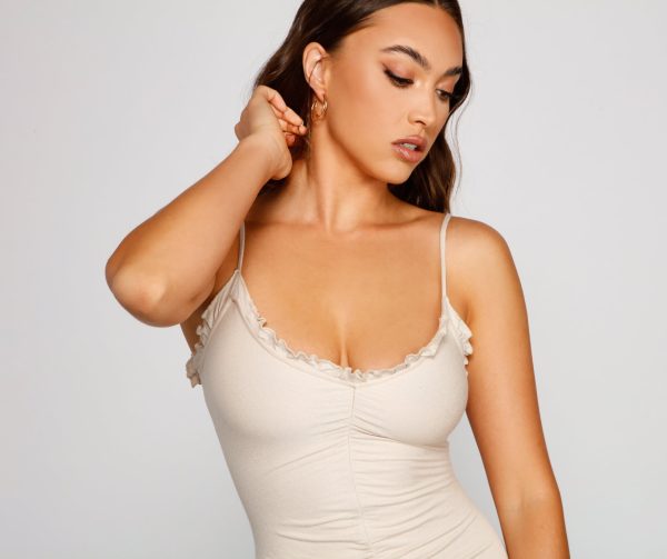 Start Fresh Ruffle And Ruched Mini Dress - Image 12