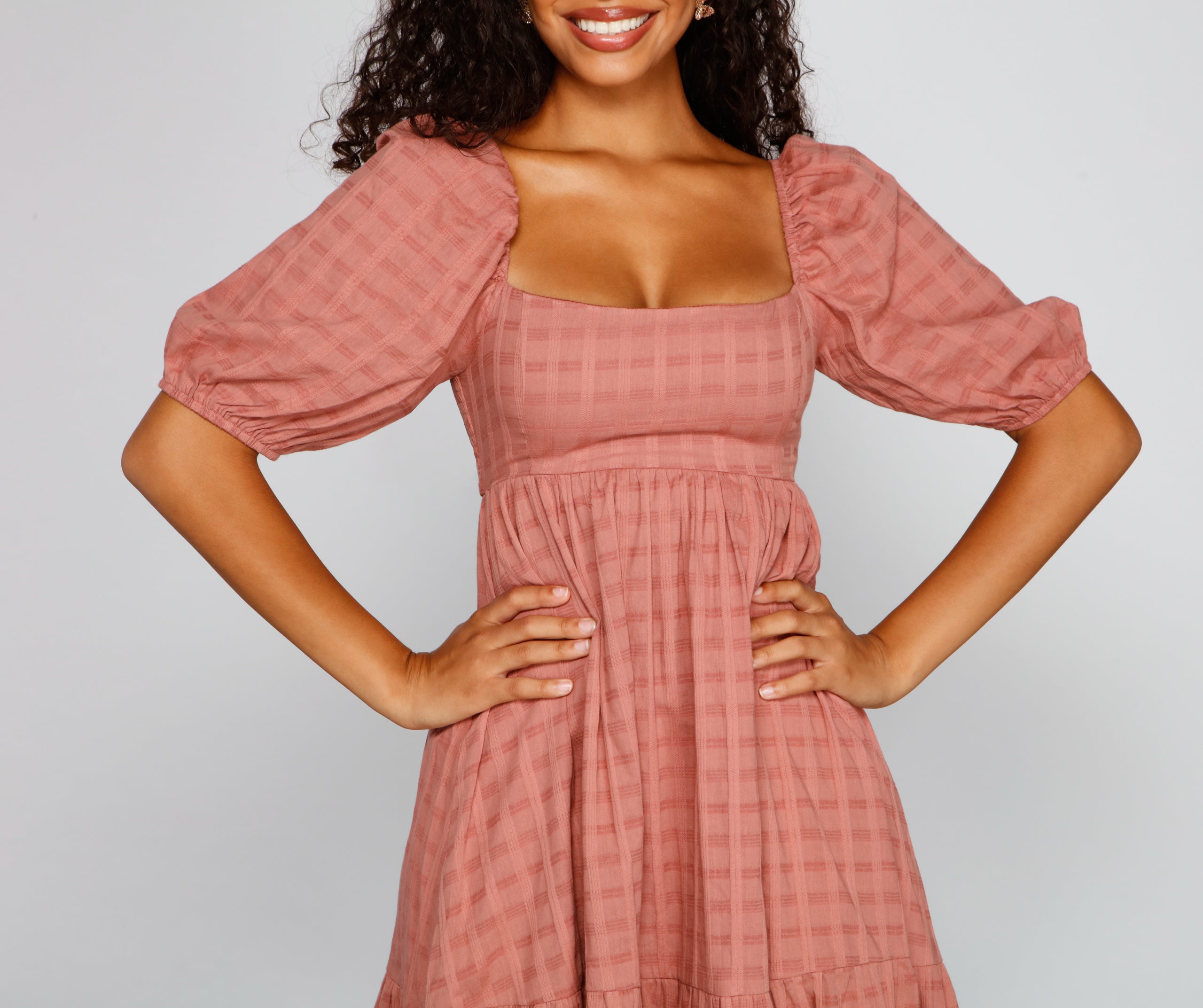 Sweet Beauty A-Line Midi Dress - Image 3