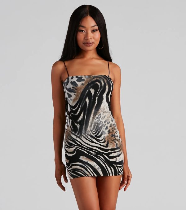 Wild Vibes Sleeveless Short Dress - Image 3