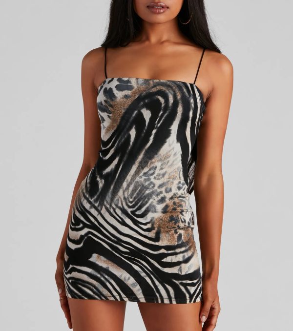 Wild Vibes Sleeveless Short Dress - Image 4