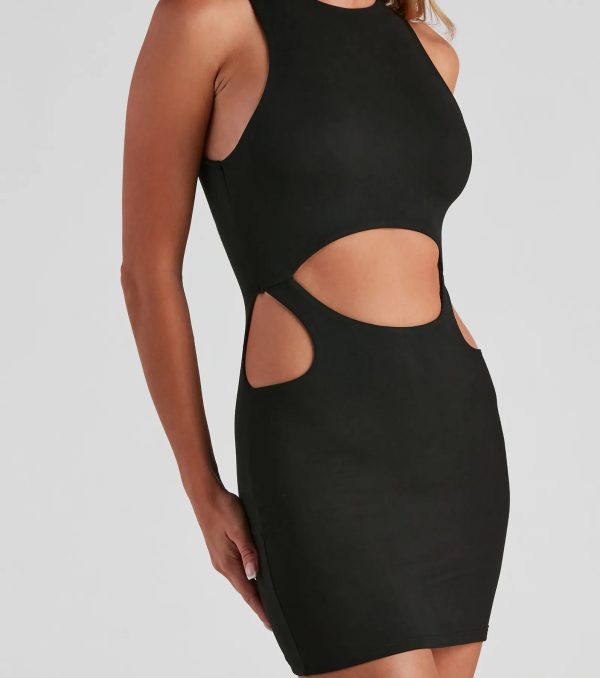Piece Of Me Crew Cutout Mini Dress - Image 4