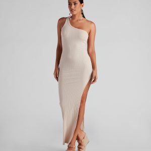 Weekend Plans Ribbed Knit Maxi Dress