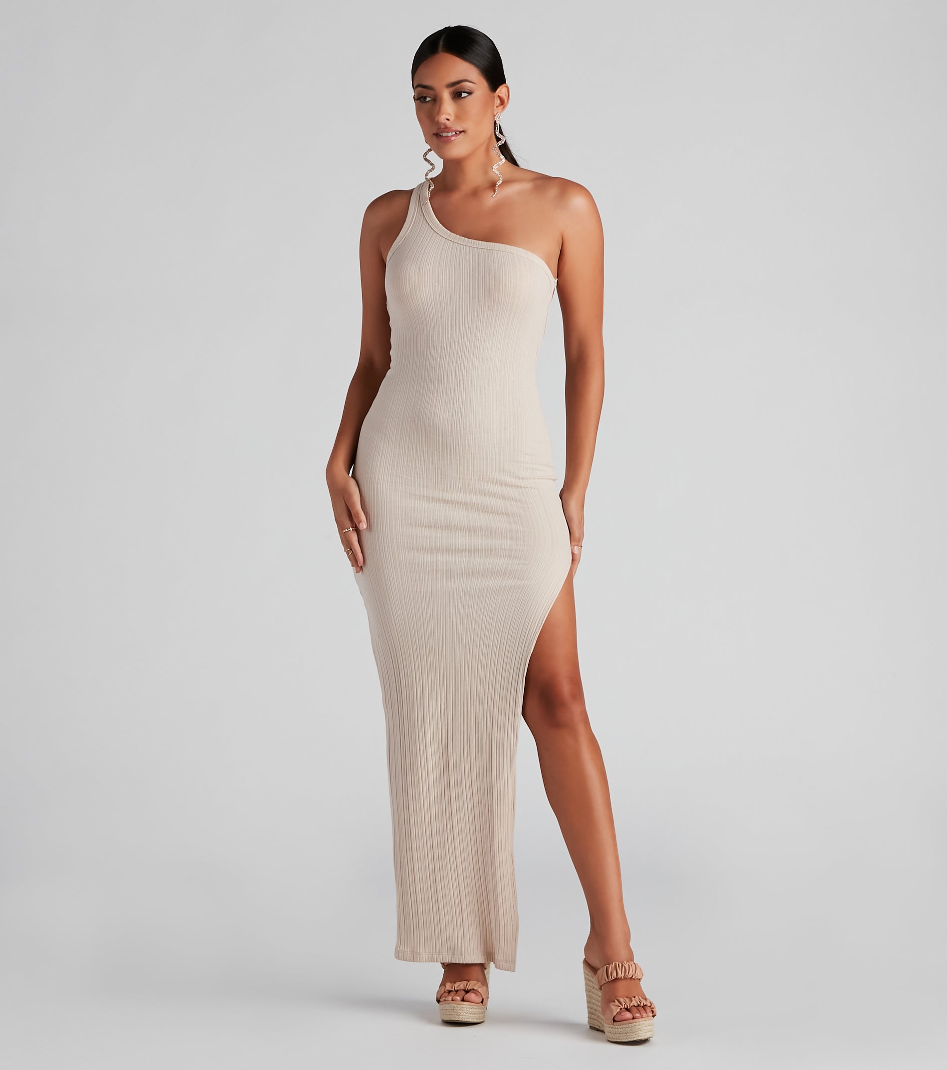 Weekend Plans Ribbed Knit Maxi Dress - Image 3