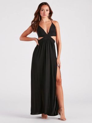 Pretty In Paradise Strappy Cutout Maxi Dress