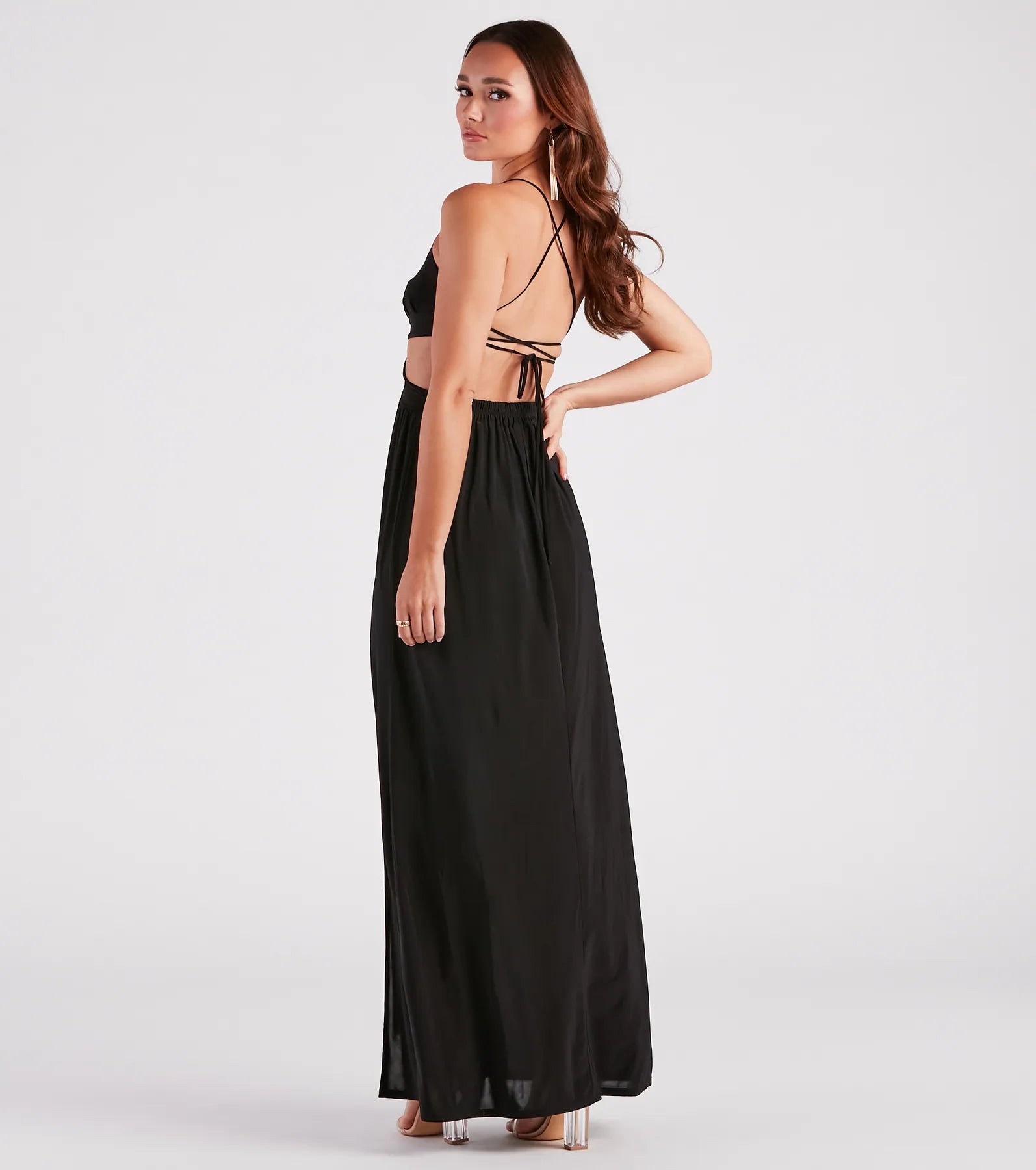 Pretty In Paradise Strappy Cutout Maxi Dress - Image 2