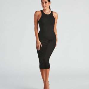 Simple Life Crew Tank Midi Dress
