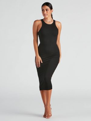 Simple Life Crew Tank Midi Dress