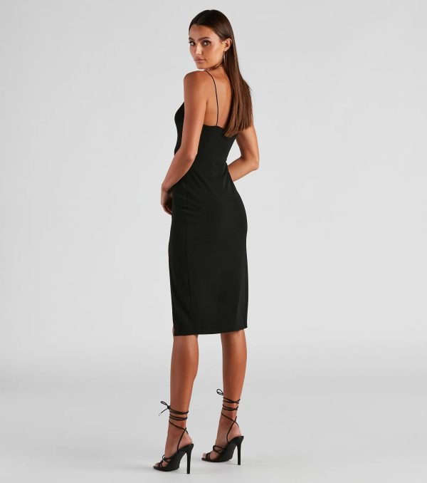 Minimalistic Sultry Midi Dress - Image 2