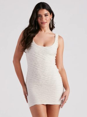 Sent You A Text Square Neck Mini Dress