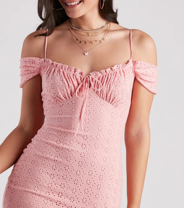 Sunny Daze Eyelet Tie Mini Dress - Image 4
