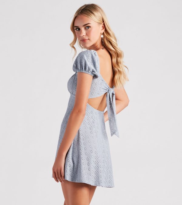 Cute Factor Eyelet Lace Skater Dress - Image 2