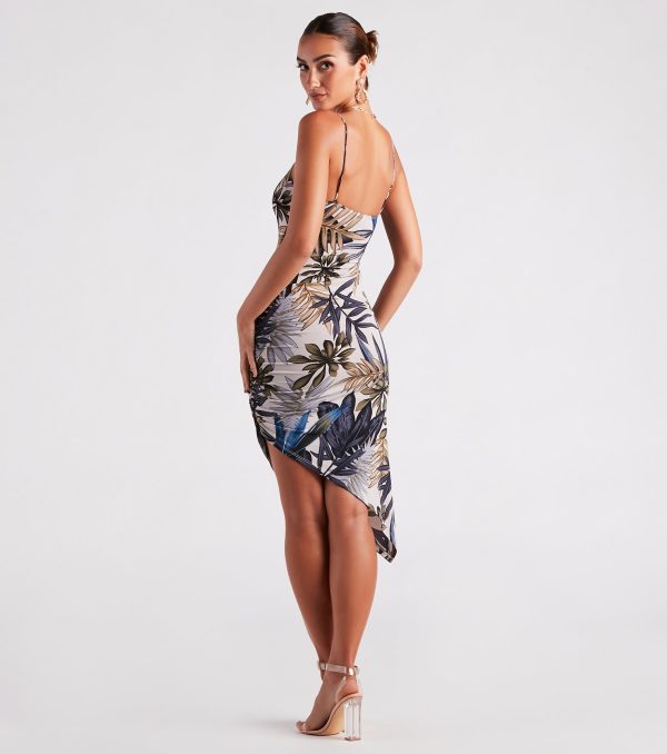 Vacay Slay Tropical Print Midi Dress - Image 2