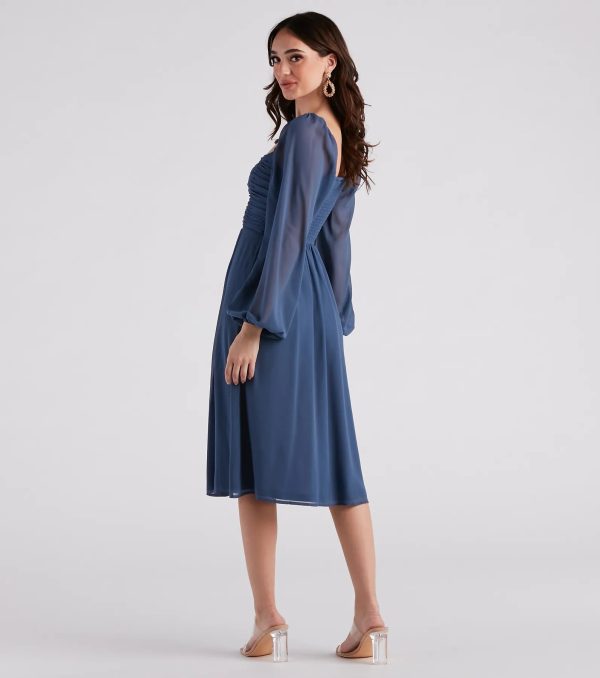 Effortlessly Pretty Chiffon Midi Dress - Image 2