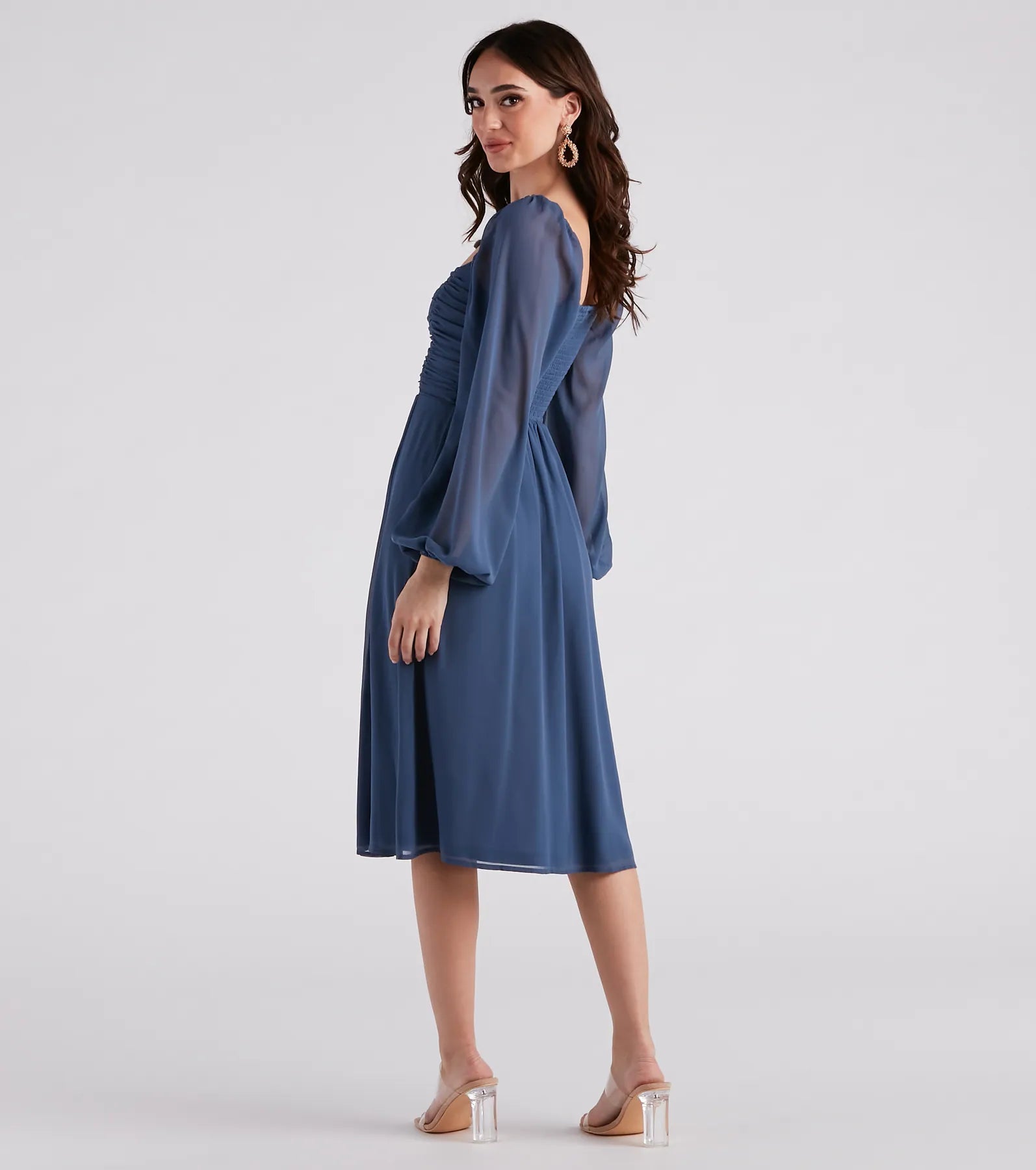 Effortlessly Pretty Chiffon Midi Dress - Image 2