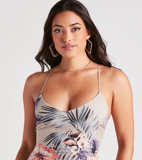 Dream Escape Tropical Midi Dress - Image 4