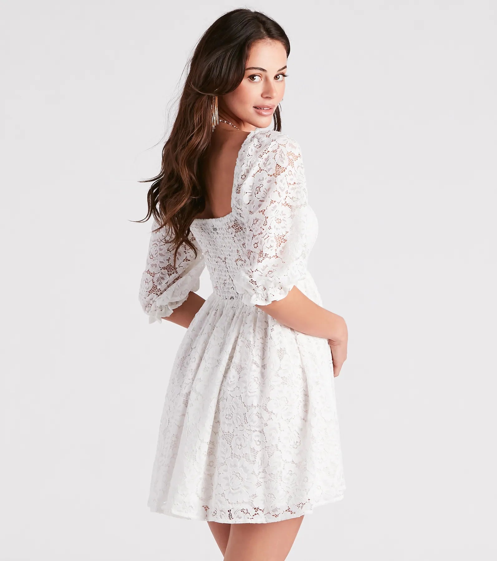 Language Of Romance Lace Babydoll Dress - Image 2