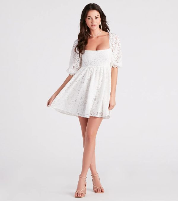 Language Of Romance Lace Babydoll Dress - Image 3