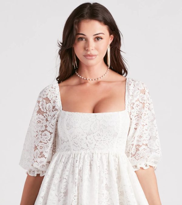 Language Of Romance Lace Babydoll Dress - Image 4