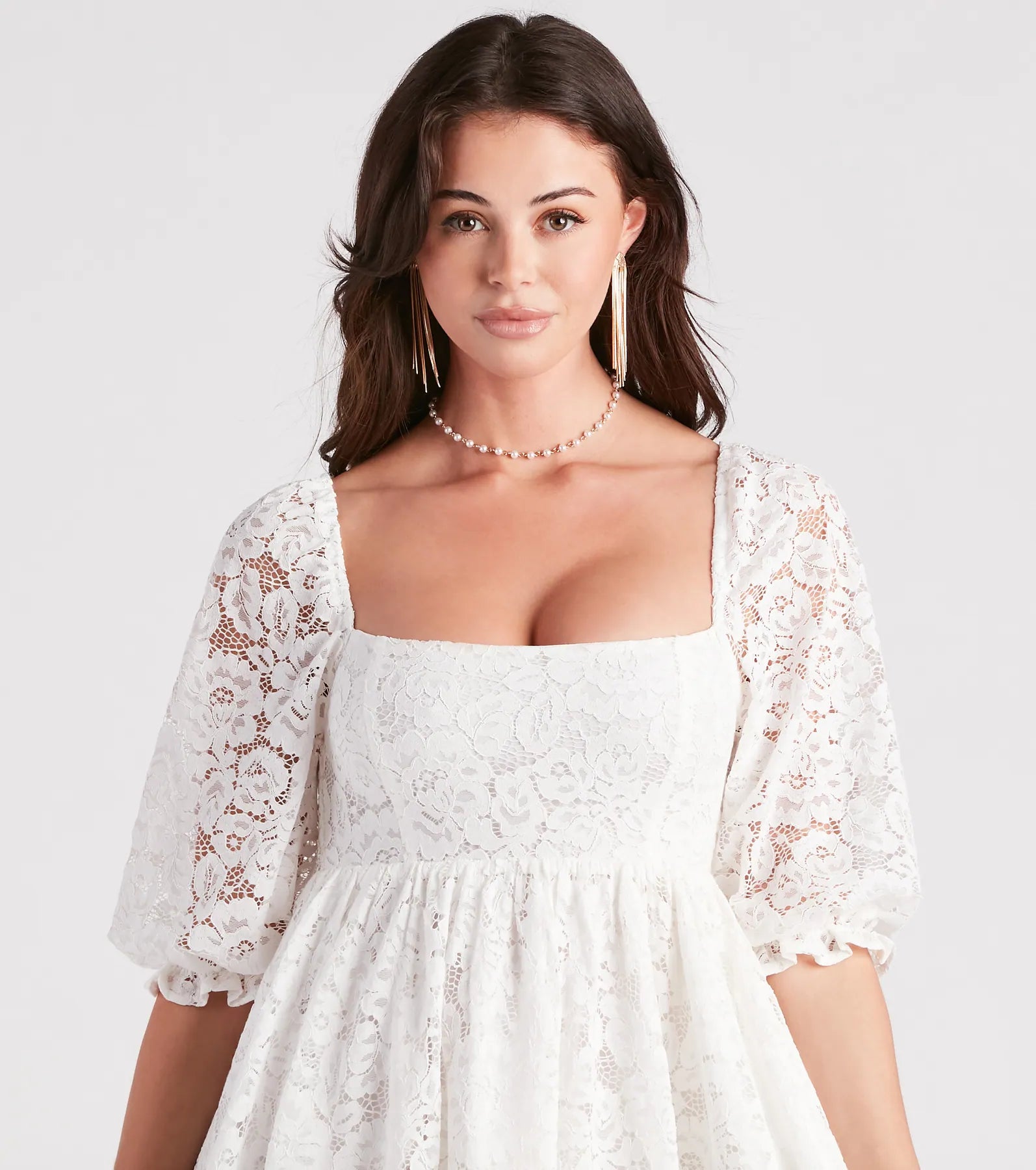 Language Of Romance Lace Babydoll Dress - Image 4