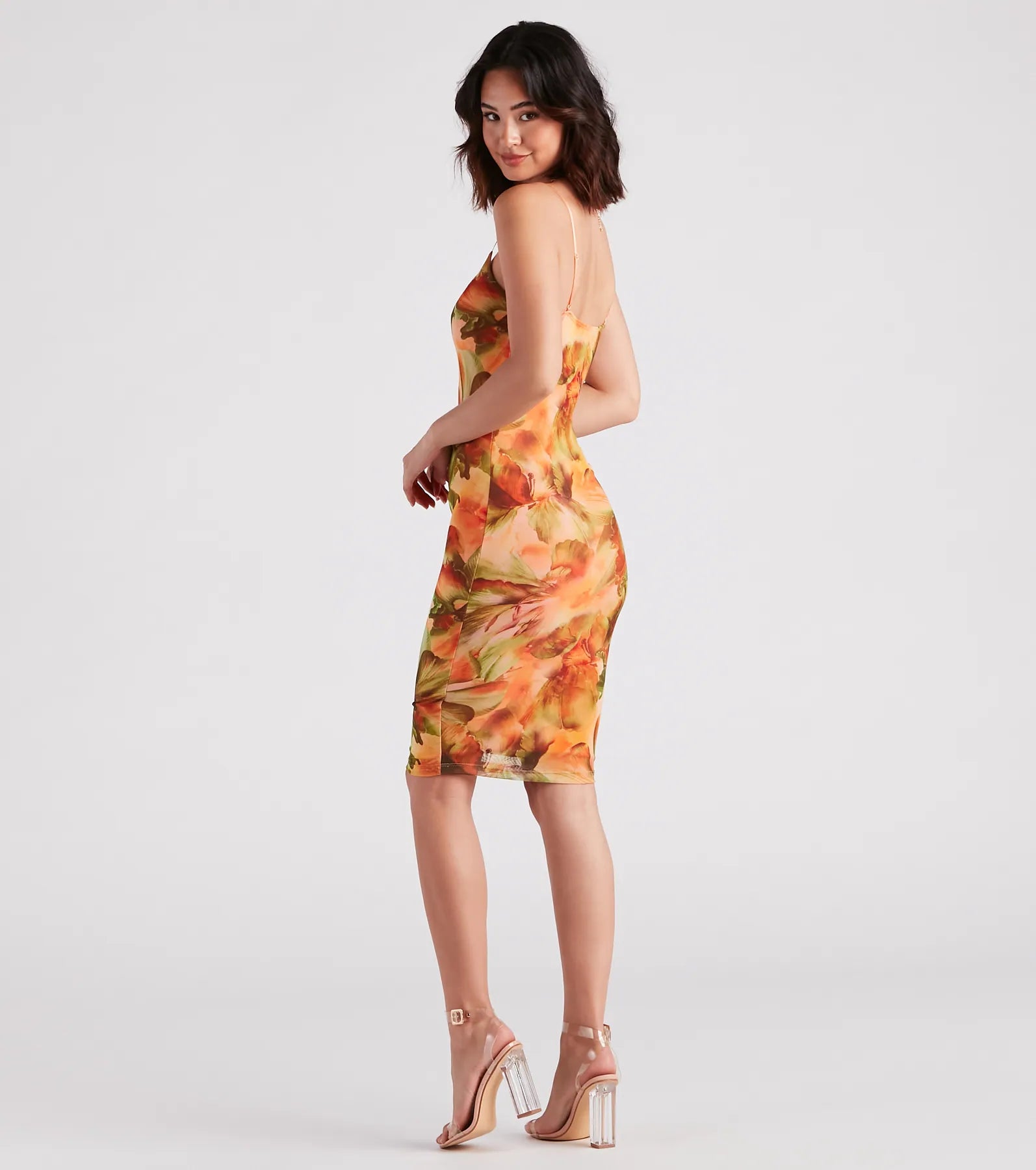 Vacay Queen Tropical Floral Midi Dress - Image 2