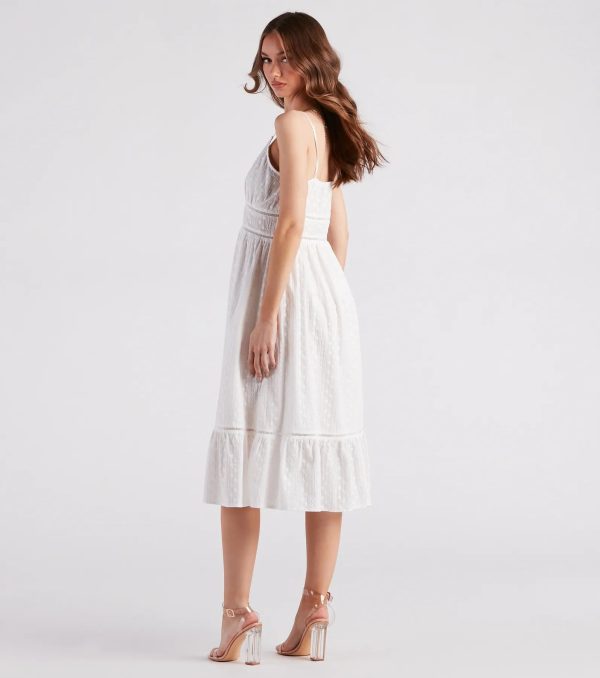 Swing My Way Eyelet Lace Midi Dress - Image 2