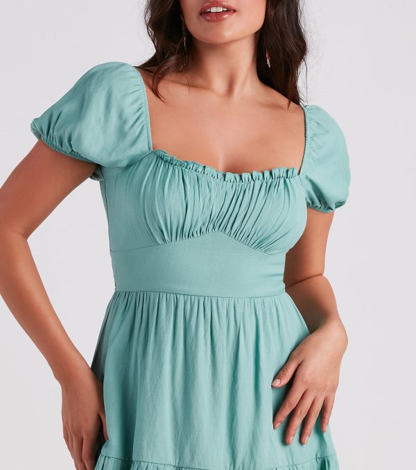Sweet Like Honey Linen Skater Dress - Image 4