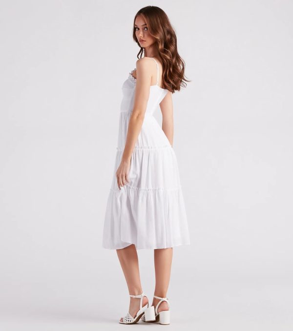 Sunshine On My Mind Linen Midi Dress - Image 2