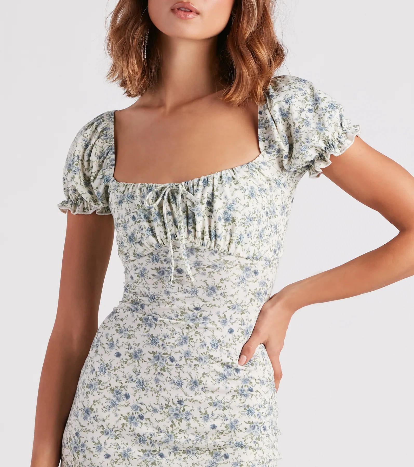 Feelin' Fresh Ditsy Floral Mini Dress - Image 4