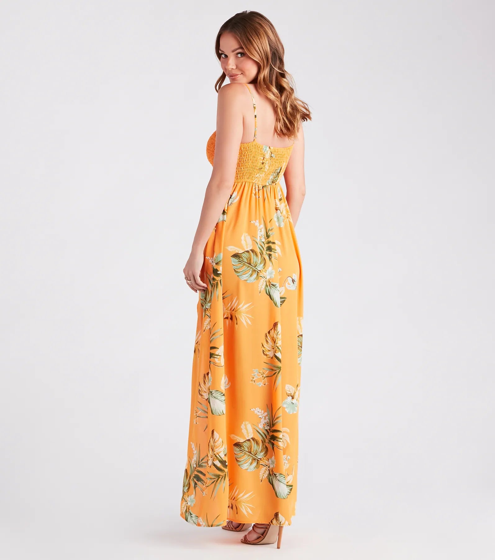 Island Love Tropical Print Maxi Dress - Image 2