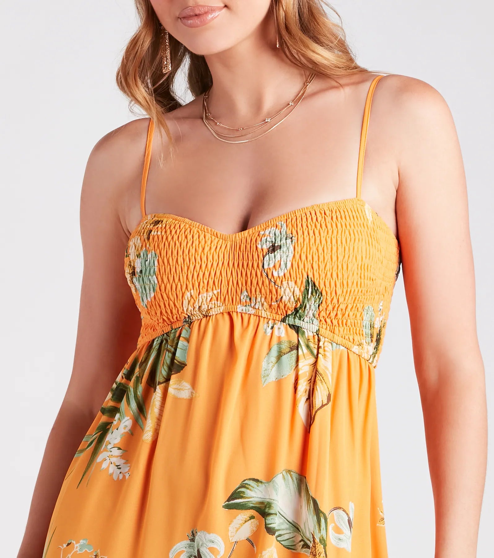 Island Love Tropical Print Maxi Dress - Image 4
