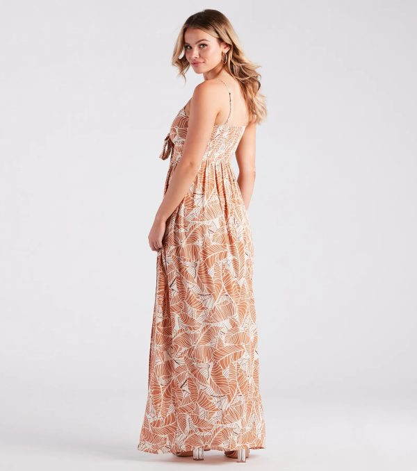 Vacay Happy Hour Tropical Print Maxi Dress - Image 2