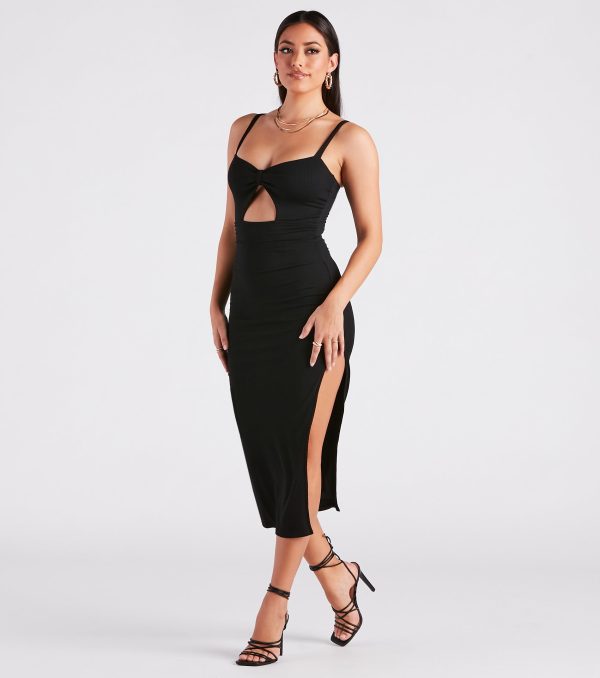 Elevated Perfection Cutout Midi Dress - Image 3