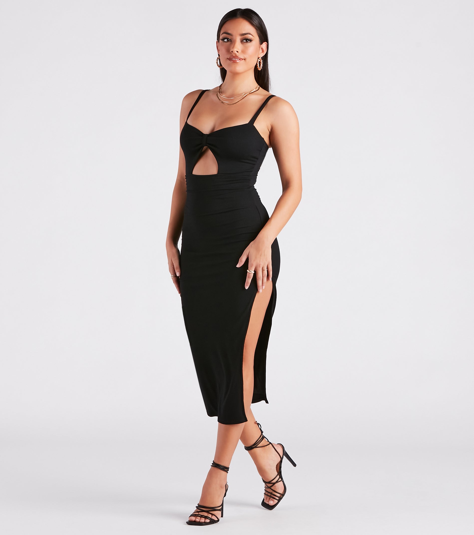 Elevated Perfection Cutout Midi Dress - Image 3
