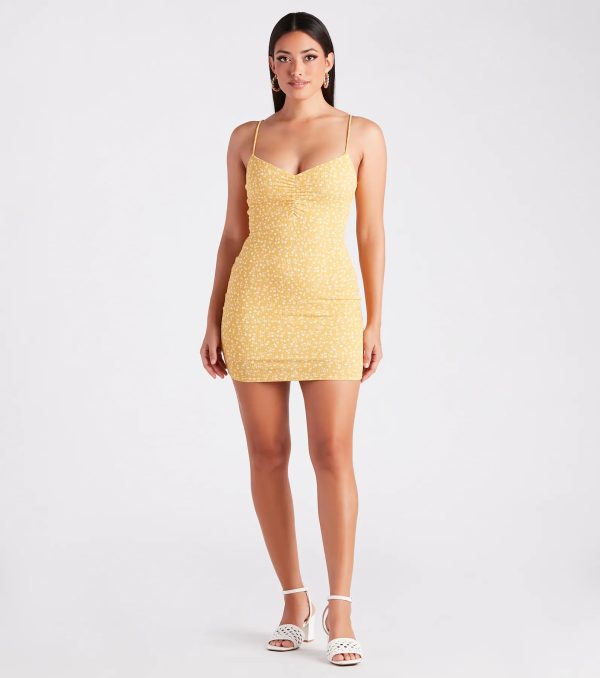Subtle Love Ditsy Floral Mini Dress - Image 11