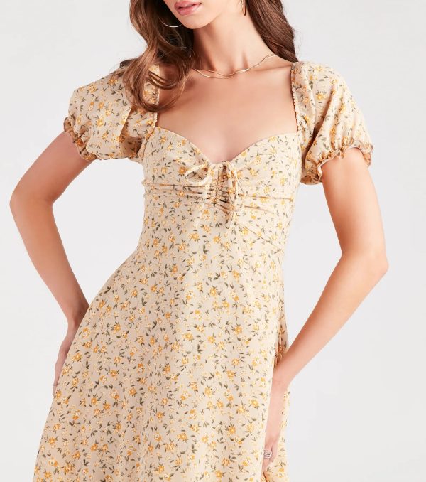 Cute View Ditsy Floral Chiffon Skater Dress - Image 8