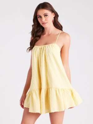 Sunshine Beauty Floral Ruffled Short Dress