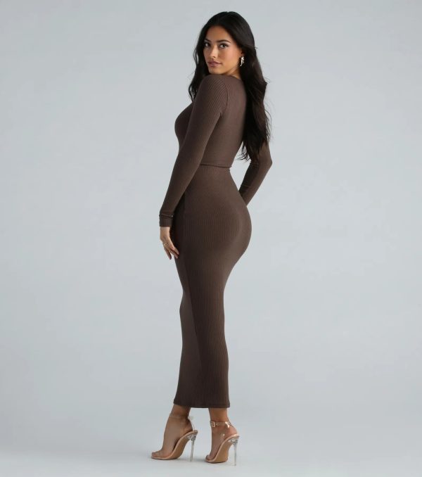 Showstoppin' Staple Long Sleeve Maxi Dress - Image 2