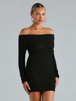Essential Chic Off-The-Shoulder Mini Dress