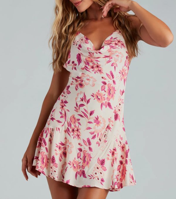 Kiss The Sky Floral Paisley A-Line Dress - Image 4