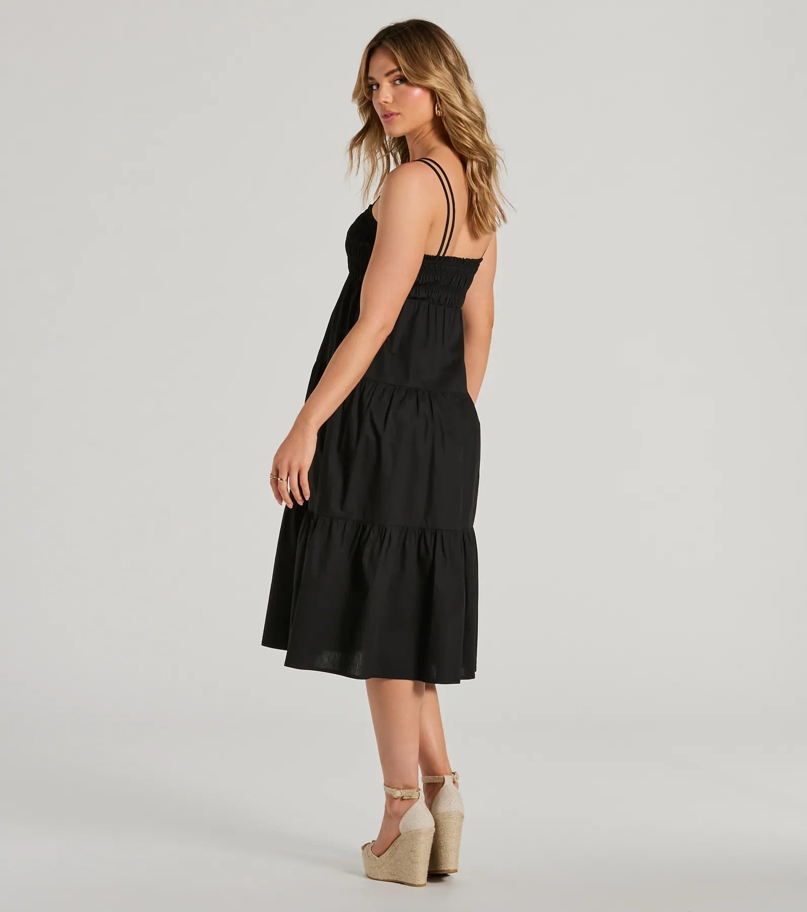 Darling Appeal Sleeveless Ruffled Midi Dress - Image 2