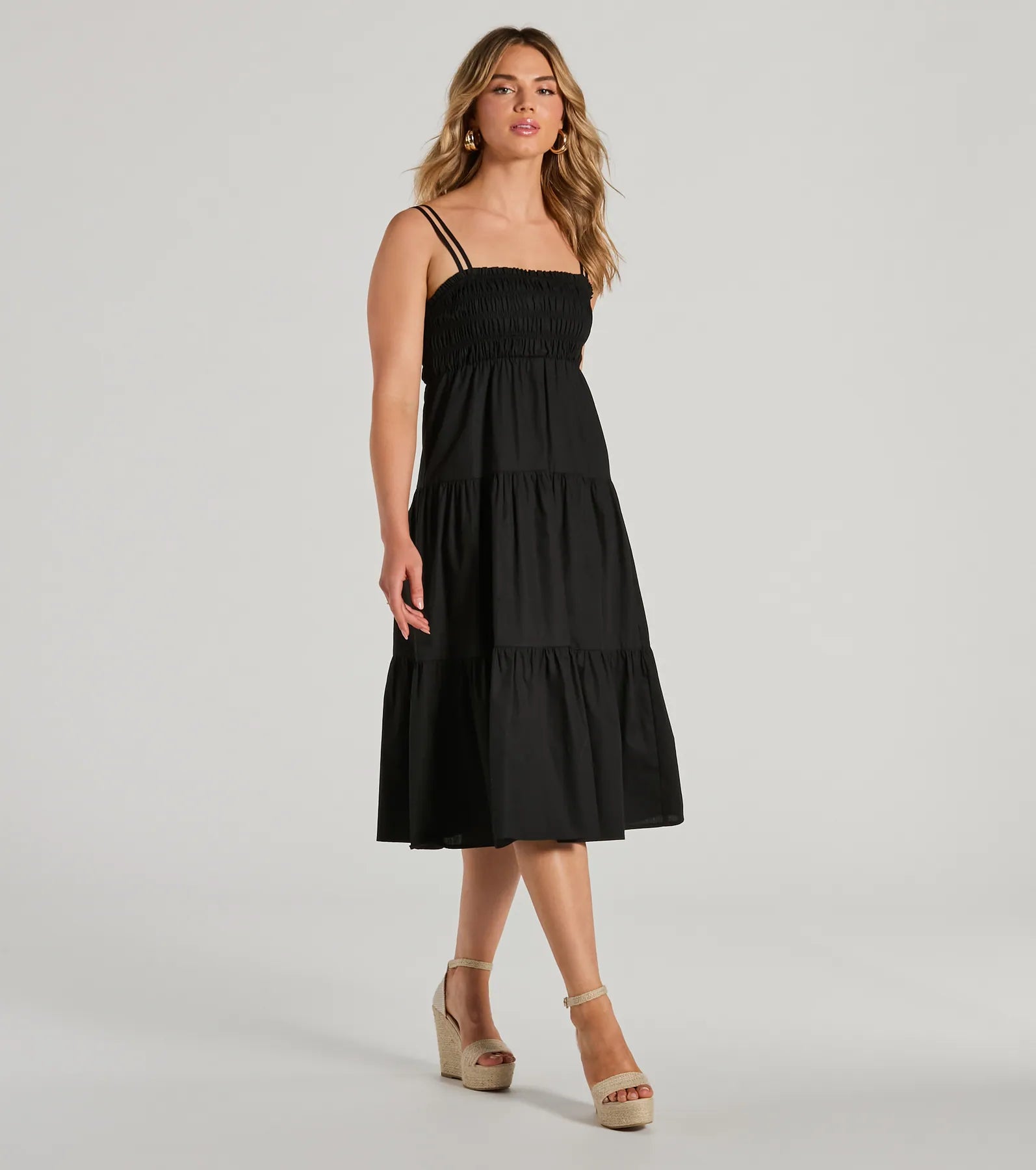 Darling Appeal Sleeveless Ruffled Midi Dress - Image 4