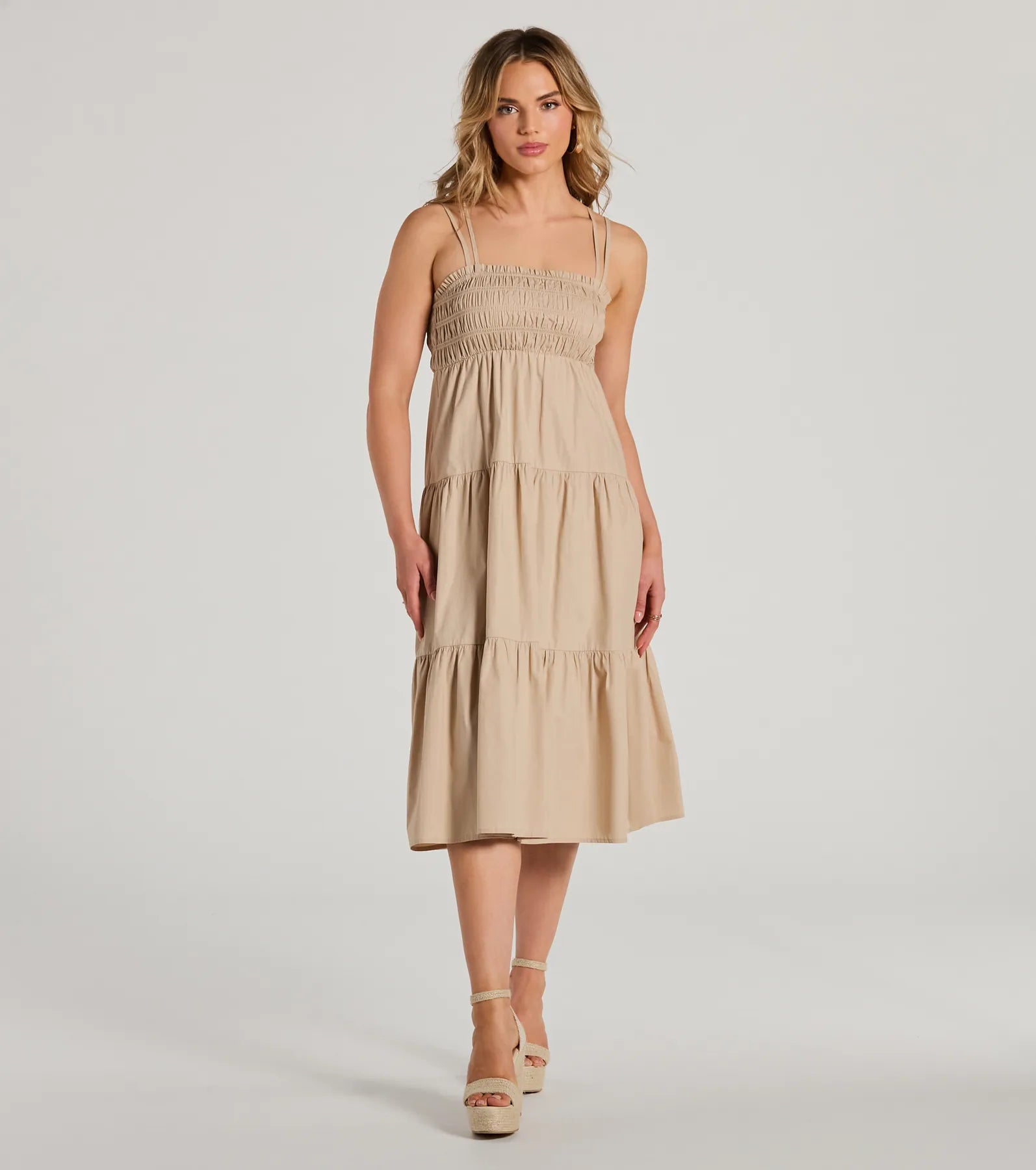 Darling Appeal Sleeveless Ruffled Midi Dress - Image 5